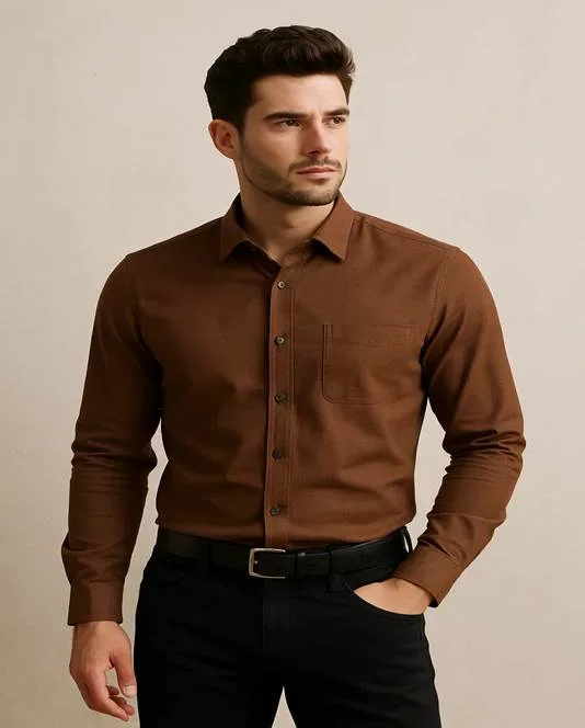 Brown Shirt Combination