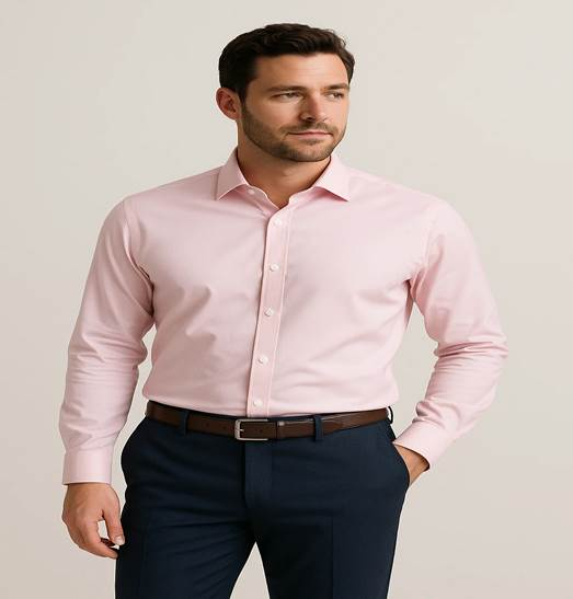 Dark Pink Shirt Combination with Pants