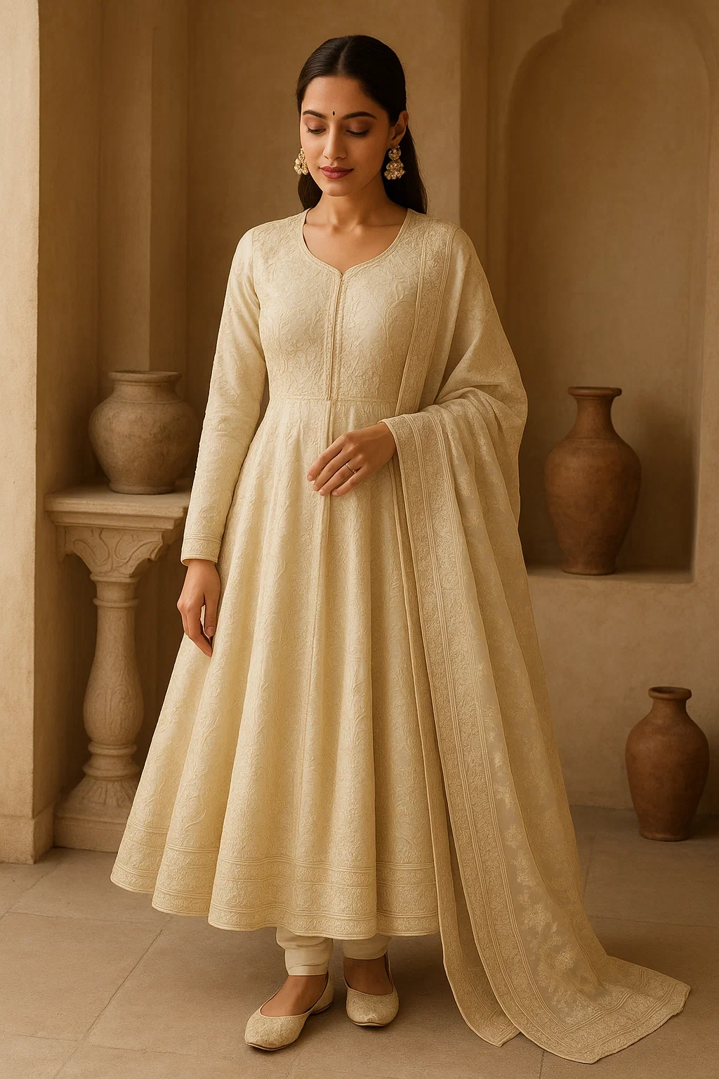 Trendy Anarkali set crafted for celebrations