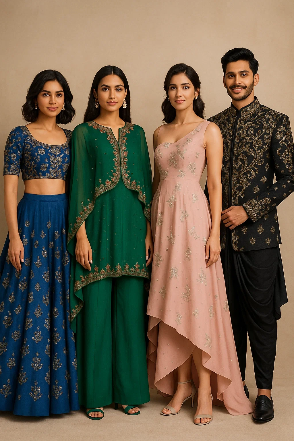 Trendy western sangeet outfits for modern events