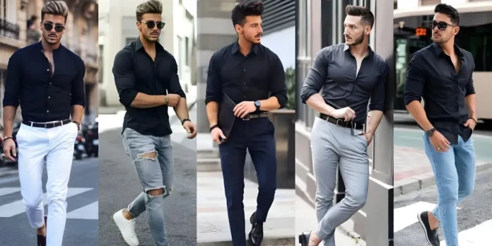 Black Pant Combination Shirt Black Pants with Shirt Stylish Combination
