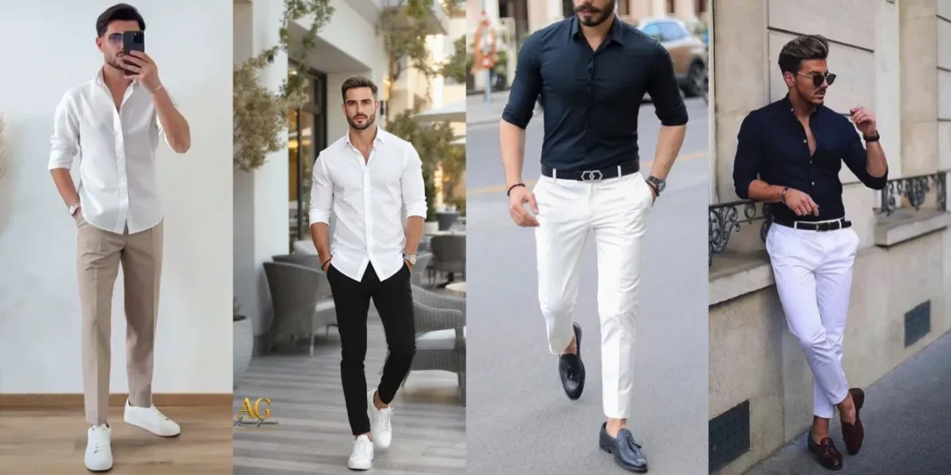 White Pant with Shirt Pairing
